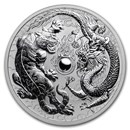 2018 Australia 1 oz Silver Dragon & Tiger BU 2018 Australia 1 oz Silver Dragon & Tiger BU